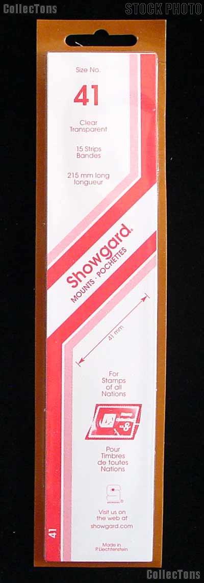 Showgard Strip Style Clear Stamp Mounts Size 41