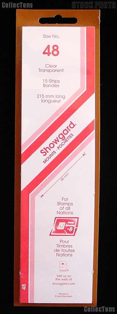 Showgard Strip Style Clear Stamp Mounts Size 48