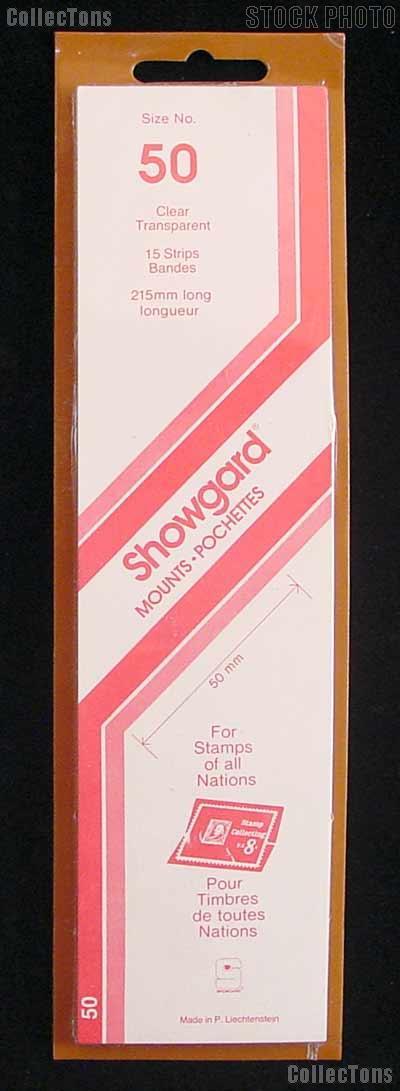 Showgard Strip Style Clear Stamp Mounts Size 50