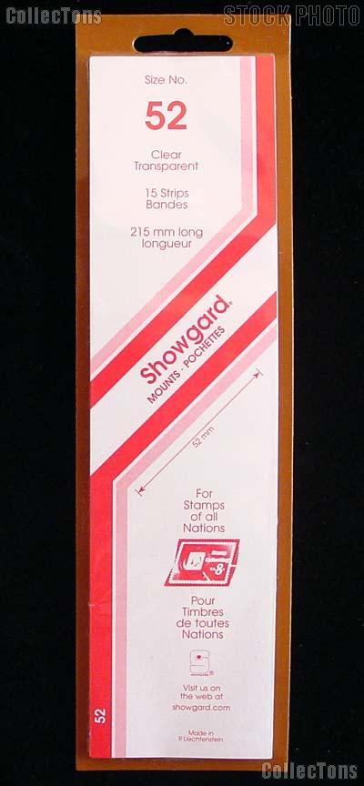 Showgard Strip Style Clear Stamp Mounts Size 52