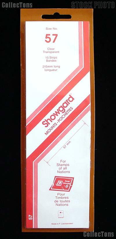 Showgard Strip Style Clear Stamp Mounts Size 57