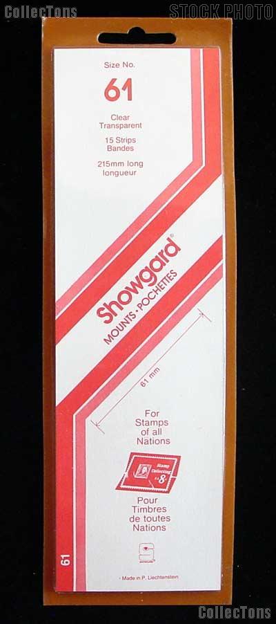 Showgard Strip Style Clear Stamp Mounts Size 61