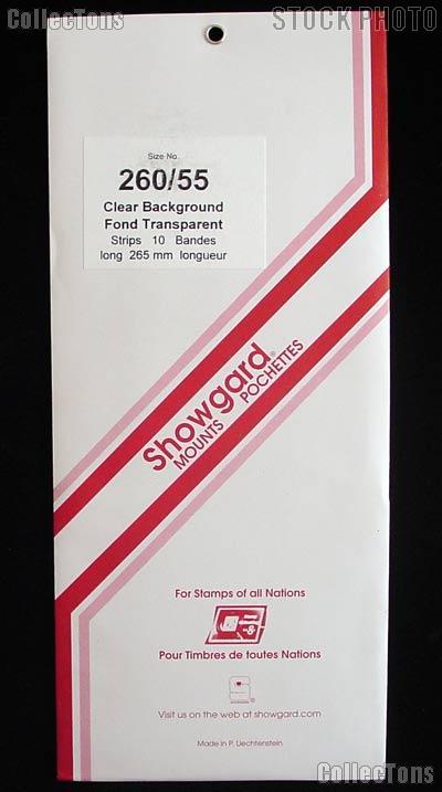Showgard Pre-Cut Clear Stamp Mounts Size 260/55