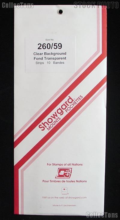 Showgard Pre-Cut Clear Stamp Mounts Size 260/59
