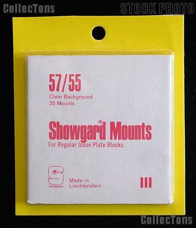 Showgard Pre-Cut Clear Stamp Mounts Size 57/55