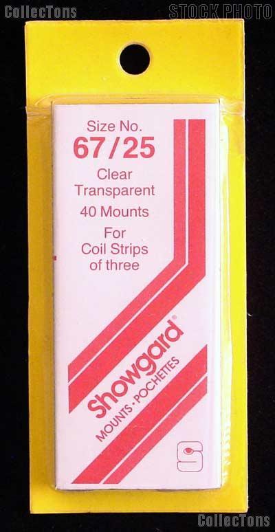 Showgard Pre-Cut Clear Stamp Mounts Size 67/25