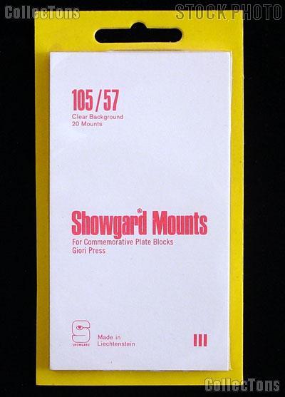 Showgard Pre-Cut Clear Stamp Mounts Size 105/57