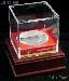 Baseball Holder Display w/ Wood Stand by BCW Wood Base with Baseball Square