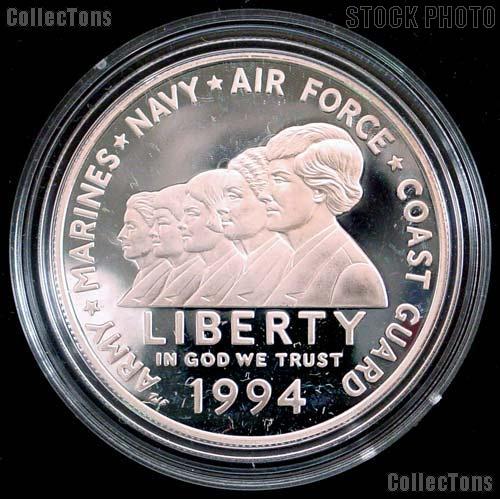 1994-P Proof Women In Military Service Memorial Commemorative Silver Dollars