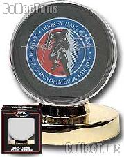 Hockey Puck Case by BCW Gold Base Puck Holder