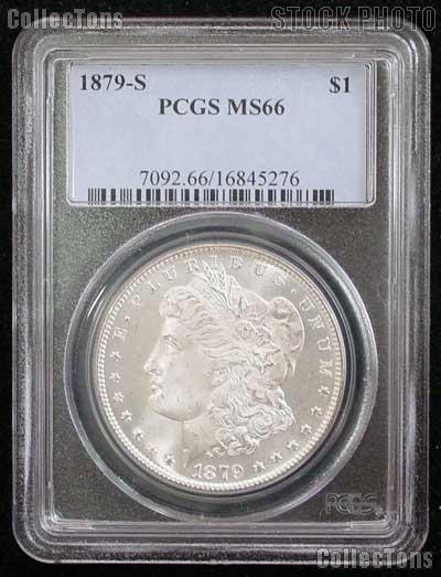 1879-S Morgan Silver Dollar in PCGS MS 66