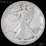 1916-S Walking Liberty Silver Half Dollar Obverse Mintmark KEY DATE Circulated Coin G 4 or Better