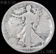 1917-D Walking Liberty Silver Half Dollar Obverse Mintmark Circulated Coin G 4 or Better