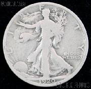 1920 Walking Liberty Silver Half Dollar Circulated Coin G 4 or Better