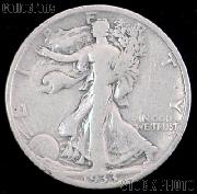 1933-S Walking Liberty Silver Half Dollar Circulated Coin G 4 or Better