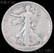 1933-S Walking Liberty Silver Half Dollar Circulated Coin G 4 or Better