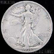 1936 Walking Liberty Silver Half Dollar Circulated Coin G 4 or Better