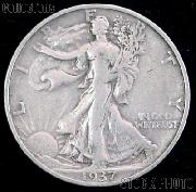 1937 Walking Liberty Silver Half Dollar Circulated Coin G 4 or Better