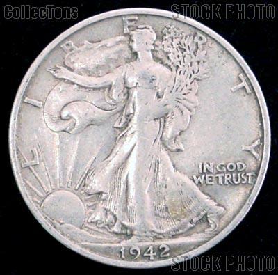 1942-D Walking Liberty Silver Half Dollar Circulated Coin G 4 or Better