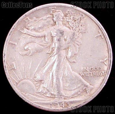 1943 Walking Liberty Silver Half Dollar Circulated Coin G 4 or Better