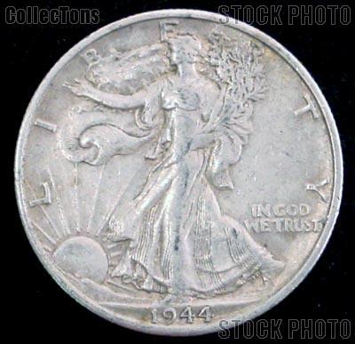 1944-S Walking Liberty Silver Half Dollar Circulated Coin G 4 or Better