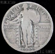 1926-D Standing Liberty Silver Quarter Circulated Coin G 4 or Better