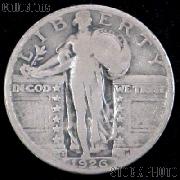 1926-S Standing Liberty Silver Quarter Circulated Coin G 4 or Better