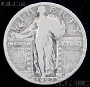 1927 Standing Liberty Silver Quarter Circulated Coin G 4 or Better