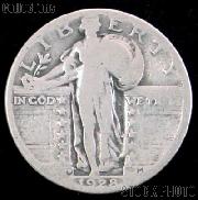 1928-D Standing Liberty Silver Quarter Circulated Coin G 4 or Better