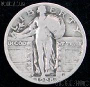 1928-S Standing Liberty Silver Quarter Circulated Coin G 4 or Better
