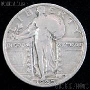 1929 Standing Liberty Silver Quarter Circulated Coin G 4 or Better