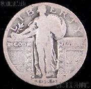 1929-D Standing Liberty Silver Quarter Circulated Coin G 4 or Better