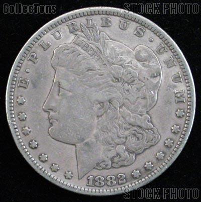 1882 Morgan Silver Dollar Circulated Coin VG 8 or Better