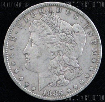 1885 CC Morgan Silver Dollar Circulated Coin VG 8 or Better