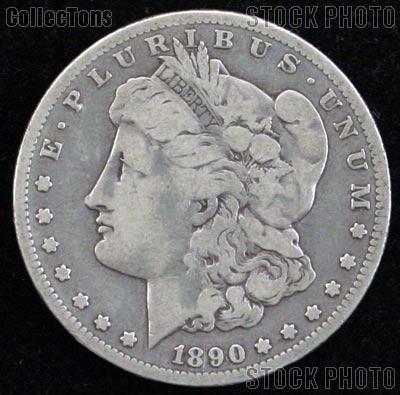 1890 Morgan Silver Dollar Circulated Coin VG 8 or Better