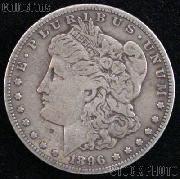 1896 Morgan Silver Dollar Circulated Coin VG 8 or Better