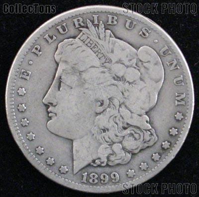 1899 Morgan Silver Dollar Circulated Coin VG 8 or Better
