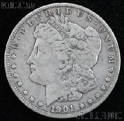 1901 Morgan Silver Dollar Circulated Coin VG 8 or Better