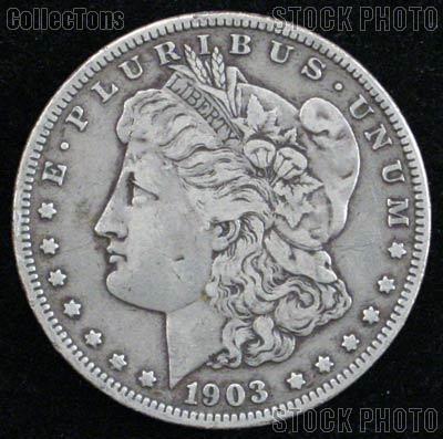 1903 Morgan Silver Dollar Circulated Coin VG 8 or Better