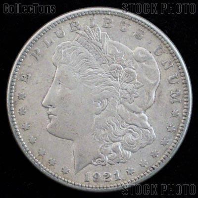 1921 Morgan Silver Dollar Circulated Coin VG 8 or Better