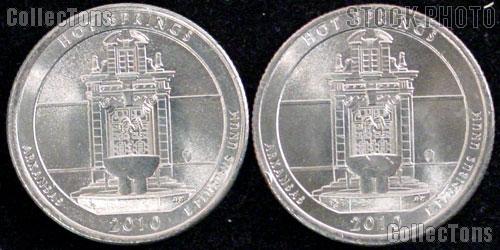 2010 P & D Arkansas Hot Springs National Park Quarters GEM BU America the Beautiful