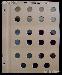Dansco Page for Nickel Three Cent Pieces Blank Dansco Album Page