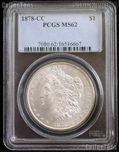 1878-CC Morgan Silver Dollar in PCGS MS 62