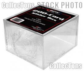 Sports Card Case by BCW 2 Piece Slider Box 200 Card Count