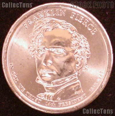 2010-P Franklin Pierce Presidential Dollar GEM BU 2010 Pierce Dollar