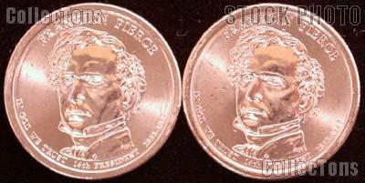 2010 P&D Franklin Pierce Presidential Dollar GEM BU 2010 Pierce Dollars