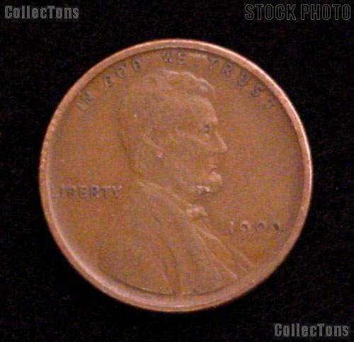 1909 V.D.B. Lincoln Wheat Cent  - G+ Condition