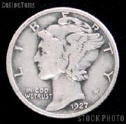 1927 Mercury Silver Dime 1927 Mercury Dime Circ Coin G 4 or Better