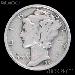1937 Mercury Silver Dime 1937 Mercury Dime Circ Coin G 4 or Better