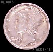 1943 Mercury Silver Dime 1943 Mercury Dime Circ Coin G 4 or Better